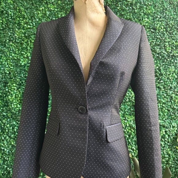Ines de La Fressange Paris Tristan Polka Dot Single-Button Blazer